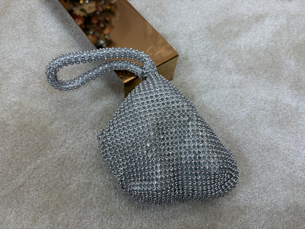 Sparkle Studded Wrist Bag